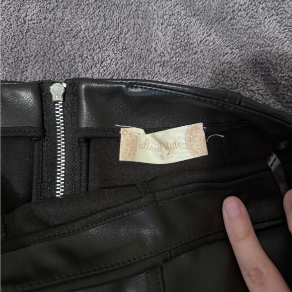NWOT Altar'd State Black Faux Leather Paneled Mini Skirt - Picture 2 of 3